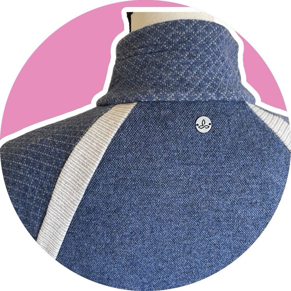 prAna Women's Brandie Wool Blend Pullover Sweater Denim Blue Gray S 2 - Picture 6 of 15